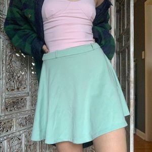 Mint green skater skirt
